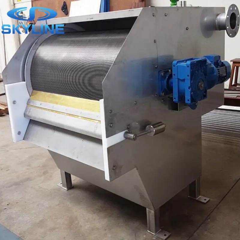 Mechanical External Feed Rotary Drum Filter Screen